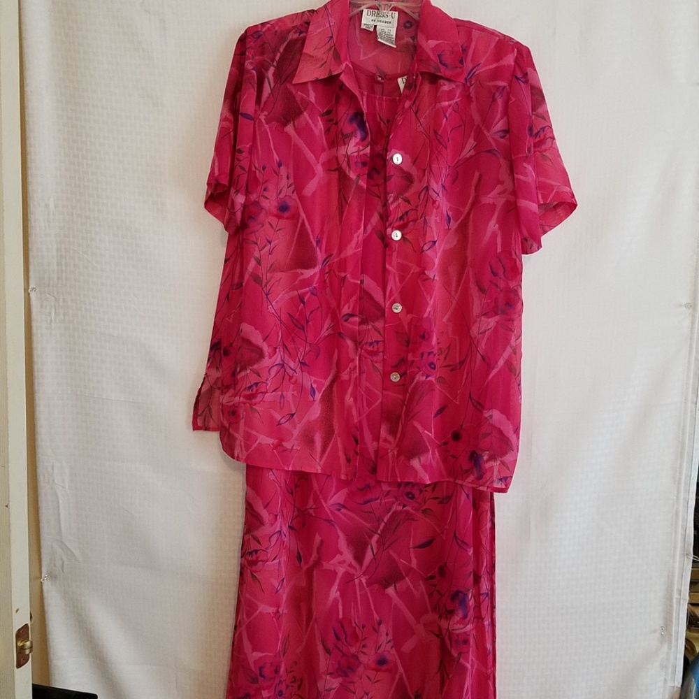 Dress-U by Sharon Beautiful Pink/Purple Lined Dres